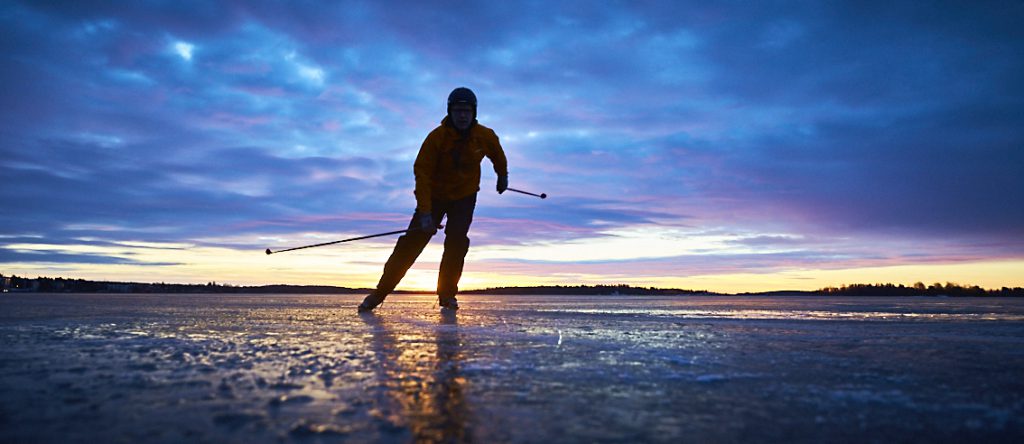 Skridskor, Mälaren, Västerås, Fotograf